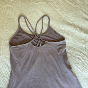 Lululemon fitted tank lavender SZ 10